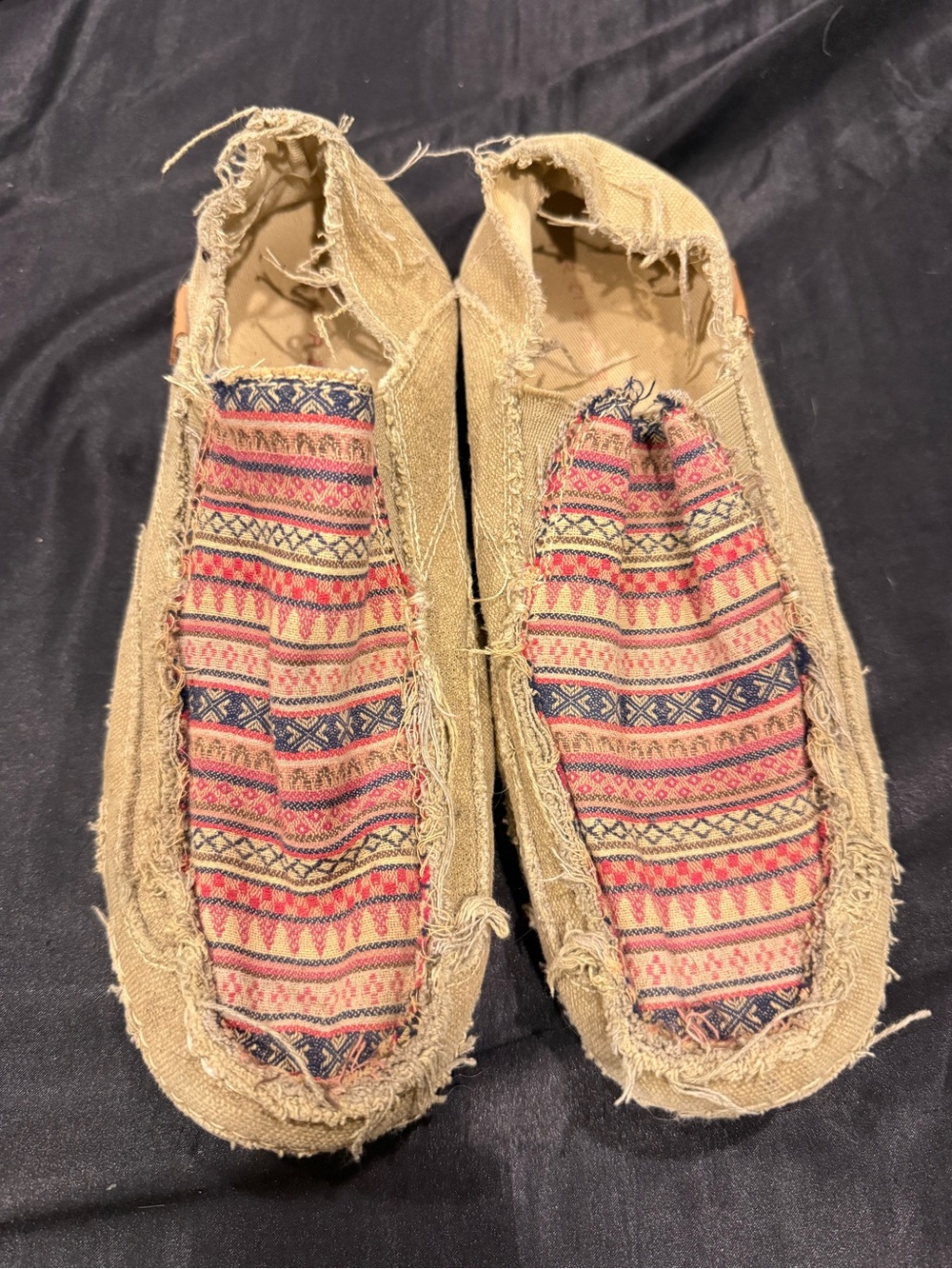 Distressed Roper Slip-ons